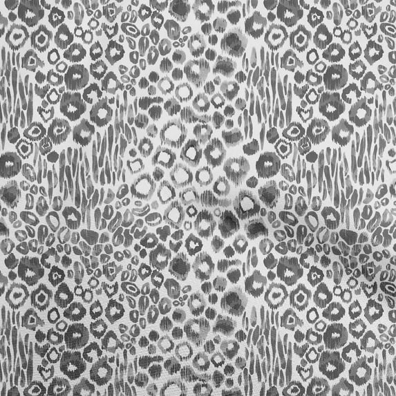 oneOone Rayon Gray Fabric Animal Skin Sewing Craft Projects Fabric Prints By Yard 56 Inch Wide
