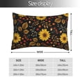 thumbnail image 2 of Salouo Fall Sunflowers Leaves Pattern Pillow Cases,1PC Pillow Covers with Envelope Closure Decorative Pillow Case for Bed Couch,Pillows Not Included-16"x24", 2 of 6