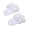thumbnail image 1 of Walker Zapatos De Cuna Para Bebés Recién Nacidos De Bebé Princesa Flor Arco Suela De Algodón Primer Caminante Zapatillas De Deporte 0-18 Meses, 1 of 4