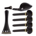 thumbnail image 3 of OULII 30Pack Violin Tailpiece Fittings Ebony Material Round Shape With High Reliability For Music Practice, 3 of 5