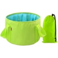 thumbnail image 1 of Whataatahia Baanuse Cubos Plegables, Bolsa De Agua Plegable para Fregadero, para Exteriores, Camping, Jardín, Pesca, Playa, Picnics, 15L Verde, 1 of 4