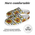 thumbnail image 6 of Balery Cute Sunflowers Pattern Women's Fuzzy Memory Foam Slippers Fluffy Winter House Shoes Indoor and Outdoor-39/40, 6 of 7