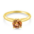 thumbnail image 2 of Gem Stone King 14K Yellow Gold Ecstasy Mystic Topaz Solitaire Engagement 4-Prong Ring for Women | 1.00 Cttw | Round 6MM | Gemstone Birthstone (Size 9), 2 of 4