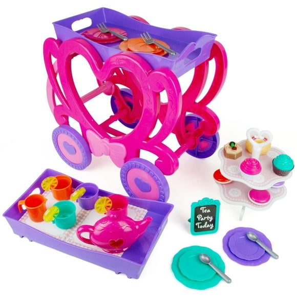 Kid Connection Deluxe Tea Cart Playset