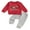 Red, variant on Baby Toddler Boy Christmas Outfit 12 18 24 Months 2T 3T 4T Digger Print Long Sleeve Sweatshirt and Elastic Pants 2 Piece Clothes Set