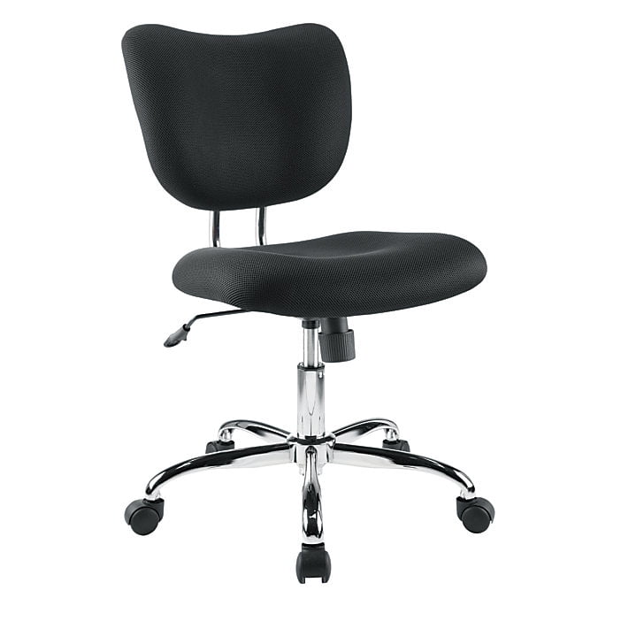 Essentials Mesh Back Fabric Task Chair Black Un56947 - wesndesign