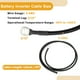 thumbnail image 2 of Cables de batería inversor universal de 1 pieza de 8 AWG Gauge para automóvil, vehículo, barco, RV, cable de batería de cobre estañado de 5/16" Lug negro de 4 pies, 2 of 7
