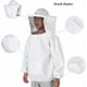 thumbnail image 2 of Traje blanco antipicaduras de abejas con velo de protección para una apicultura segura Chaqueta y sombrero de apicultor profesional, 2 of 5