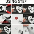 thumbnail image 6 of 202 sets/800-Pcs Metal Snap Buttons With Fastener Pliers Press Tool Kits, Colorful Snap Buttons for Sewing and Crafting, 6 of 8
