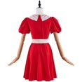thumbnail image 5 of Little Orphan Annie Red Dress Musical theater Annie Peter Pan Collar Dress for Adult Outfit Dress, 5 of 7