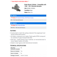 thumbnail image 2 of Brake Master Cylinder - Compatible with 1958 - 1961 Chevy Biscayne 1959 1960, 2 of 2