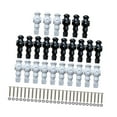 thumbnail image 3 of DimyFew 26 Pieces Table Soccer Men Repair Parts Football Machine Accessories Black White, 3 of 9