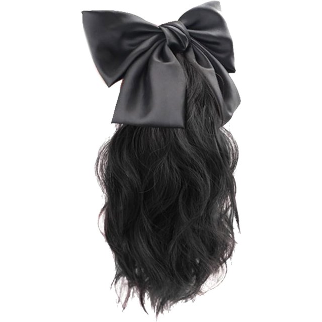 Yanonmyfd Fashion Curly Hair Clip on Ponytail Extensions Updohair Jaw Synthetic Fountain Wigs Girl Decors Natural
