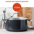 thumbnail image 2 of GreenPan Valencia Pro Healthy Ceramic Nonstick 5.5 Qt. Stockpot with Lid, 2 of 10