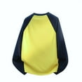 thumbnail image 6 of Wrtxtat Men's Raglan Shirts Autumn Fashion Color Block Running Baseball Sports Shirts Casual Crewneck Long Sleeves Pullover Big and Tall Yellow XXXXXL, 6 of 9