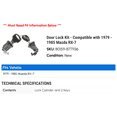 thumbnail image 2 of Door Lock Kit - Compatible with 1979 - 1985 Mazda RX-7 1980 1981 1982 1983 1984, 2 of 2