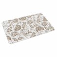 thumbnail image 4 of Khaki Farmhouse Door Mat Indoor Outdoor,Floral Floral Plant Leaf Vintage Spring Non Slip Welcome Mat with Rubber Backing,Absorbent Fabric Front Door Mats Entryway Rug for Home Patio Entrance 18"x30", 4 of 9