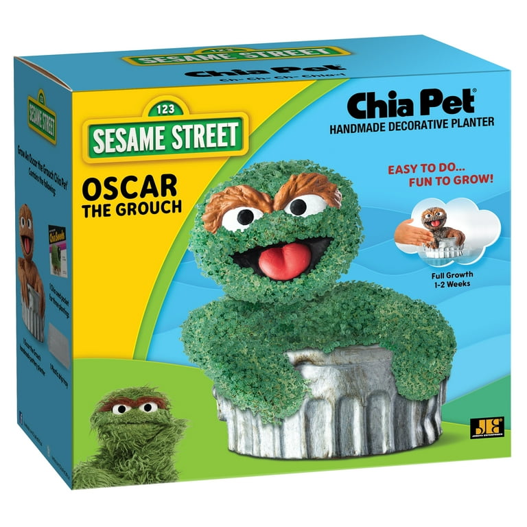 Chia Pet Kids' Oscar the Grouch - Fun and Reusable Indoor Pottery