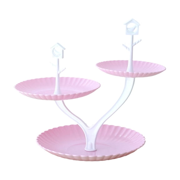 Yonrjhukm Multi-layered Fruit Serving Tray, Three-tier Dry Fruit Stand for Weddings, Parties, and Home Decor, Elegant Dessert Display for Appetizers, Cupcakes, and Treats
