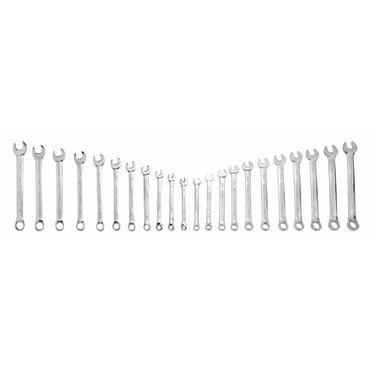 Hyper Tough 22-Piece Combination Wrench Set - Metric/SAE