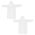 thumbnail image 3 of GOOHOCHY Poncho de lluvia EVA de 2 piezas, impermeable, portátil, para viajes, para adultos, mujeres, hombres, actividades al aire libre y ciclismo, transparente., 3 of 8