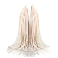 thumbnail image 2 of Aoochasliy Winter Scarfs Women's Fringed Printed Cotton Parisian Shawl Soft Beach Towel Scarf, 2 of 2
