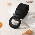 thumbnail image 5 of SUOSDEY Women Woven Wide Belt for Dress Fashion Rattan Braided Waist Belt Straw Raffia Boho Belt for Jeans, 5 of 6