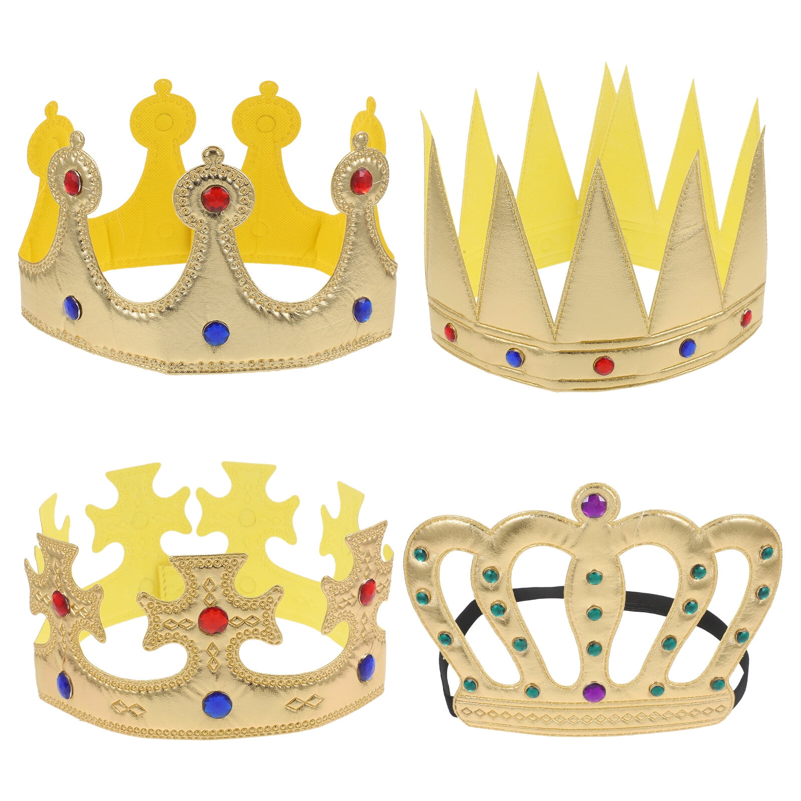 Kids crown 4pcs Creative Kids Crowns Birthday Crown Hat Boys King Crown ...