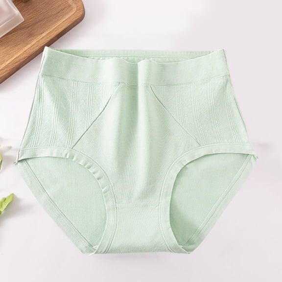 WCJM Women's Panties Women's Cotton Underwear High Waisted Full Coverage Ladies Panties (Regular & Plus Size) Womens High Waisted Bikini Underwear Smooth Underwear Breathable Ladies
