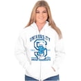 thumbnail image 4 of Vintage Smurf University Graduate Unisex Plus Size Zip Hoodie Brisco Brands 2X, 4 of 5