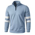 thumbnail image 6 of Rhuody Sweatshirt For Mens Long Sleeve Solid Color Pullover Sweatshirt 2Xl Blue, 6 of 7