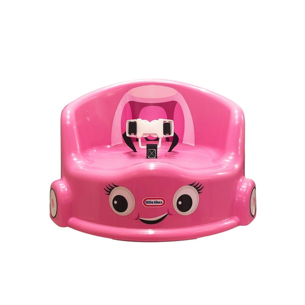 Little Tikes Cozy Coupe Kid Plastic Table Booster Seat & Harness, Pink