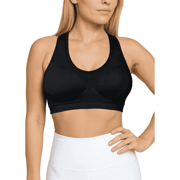 SOMER Sports Bras for Women with Pads, Racerback Sports Bras for Women High-Support Sports Bra for Yoga, Running Workout Fitness