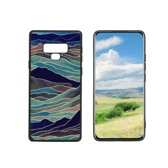 Compatible with Samsung Galaxy Note 9 Phone Case, Mountains-4 Case Men Women, Flexible Silicone Shockproof Case for Samsung Galaxy Note 9