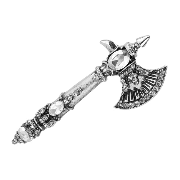 Broche Vintage, Broche Novedoso Con Forma De Hacha De Diamantes De Imitación, Artesanal Retro, Joyería, De Diamantes De Imitación Para Cócteles, Bailes Navideños,