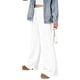 thumbnail image 4 of RKSTN Women's Wide Leg Sweatpants Plus Size Baggy High Waist Stretch Athletic Joggers Pants Womens Casual Solid Oversized Loose Comfy Elastic Waist Drawstring Running Fitness Straight Leg Sweatpant, 4 of 9