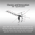 thumbnail image 7 of O'force TA-001 360°Rotation UV 45-230MHz/470-860MHz 15-22dB Durable Lightweight Outdoor Antenna with Mounting Pole Black, 7 of 7