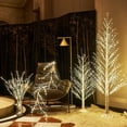 thumbnail image 4 of Árbol de Navidad Hairui iluminado en blanco, 4 pies con 450 luces LED, 4 of 6