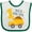 White and Green, variant on Inktastic Dump Truck 1st Birthday Boys or Girls Baby Bib