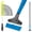 Long Handle Floor Scraper Blue, variant on Floor Scraper Heavy Duty, 4" Wide Razor Blade Scraper Tool with 45.7" Long Handle, 10PCS Extra Metal Blades, Scraper for Cleaning Glass Wall Gum Paint Tile Glue Linoleum Sturdy Durable