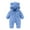 Blue, variant on SuTry Newborn Baby Winter Fleece Footie Snowsuit Warm Hooded Romper Jumpsuit Outfits for Girls Boys for Keeping Babies Cozy(Blue,0 Month)