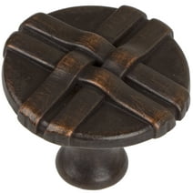 GlideRite 1-1/4 in. Classic Weaved Cabinet Knob, Oil Rubbed Bronze, Pack of 5