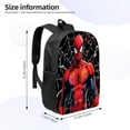thumbnail image 3 of MARVEL Spider-Man Large Capacity Backpack - Ergonomic, Lightweight & Durable Polyester with Multiple Pockets, Perfect for Work,, 3 of 6