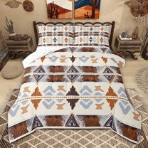 Castle Fairy Tribal Aztec Twin Comforter Sets,Bohemian Theme Bedding Set