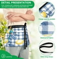 thumbnail image 4 of Yayeee Waist Apron with Pockets for Cooking Waterproof Half Server Aprons, Light Lemon, 4 of 7