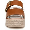 thumbnail image 3 of Franco Sarto Women's Taziana Espadrille Platform Slide Sandal Cognac Brown 8.5M, 3 of 5