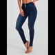 thumbnail image 4 of Pantalones Vaqueros Ajustados de Cintura Alta para Mujer Que Moldean los Glúteos. Azul Oscuro XL, 4 of 10