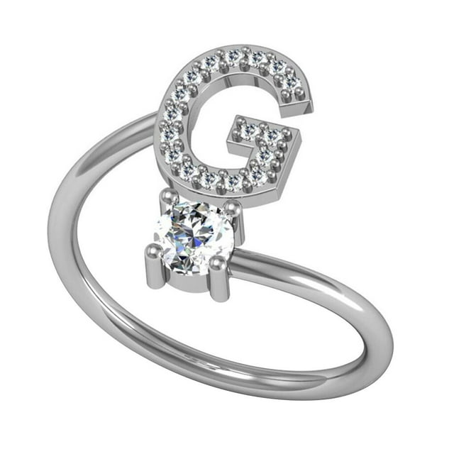 Sonducket Anillo abierto con letras mayúsculas de cobre, anillos de compromiso ajustables para interiores y exteriores, joyas ornamentales para Type9 NO9