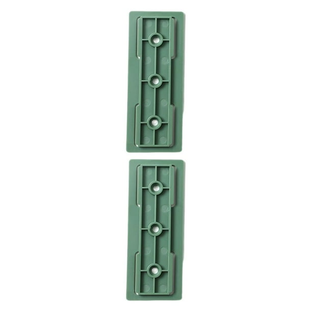 Bewildely Estante de almacenamiento Montaje colgante Soporte de pared Mano de obra fina Organizador de cables autoadhesivo de larga duración Verde 2piezas