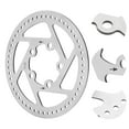 thumbnail image 4 of 5 Holes Disc Brake, Not Easy To Deformation Disc Brake Rotor With Brake Pad 5  For M365 Electric Scooter For Electric Bicycle Modification, 4 of 8